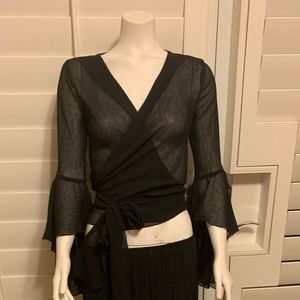 Black short blouse